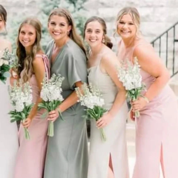 Cali Satin Charmeuse Midi Dress - Picture 4 of 9